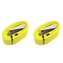 2X Scuba Diving Weight Belt Strap Adjustable Backplate Harness Crotch Strap with Steel Buckle Diving 1.8m Yellow