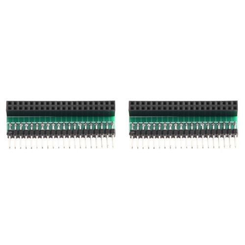 2X para Placa de Expansión GPIO de para Raspberry Pi - Conector de 40 Pines en Ángulo Recto para Pi 5/4B/3B+ (Conectar y Usar) 1