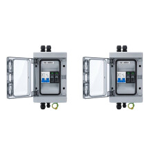 2X Solar DC600V Disconnect with Lightnin Protection Economical PV Combiner Box 1 in 1 Out IP65 Distribution Box