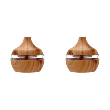 2X USB Electric Air Humidifier  Mist Maker Air Aroma Essential Oil Diffuser LED Aroma Humidifier for Office Home A