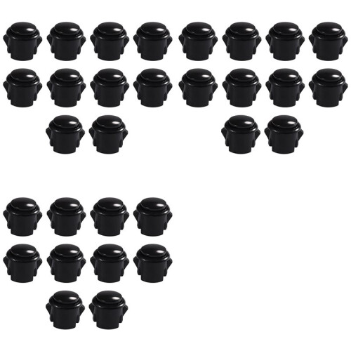 30 Pcs Arcade Buttons 30Mm Responsive Arcade Buttons for Gaming Enthusiasts Black 1