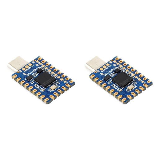 2X Waveshare RP2350-Zero-cm  Development Board Onboard Type-C Male Port RP2350-Zero-cm Development Board