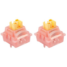 60x Peach Silent Magnetic 2pin Linear Pre-Lubed for for Hall Effect for Keyboard Gaming