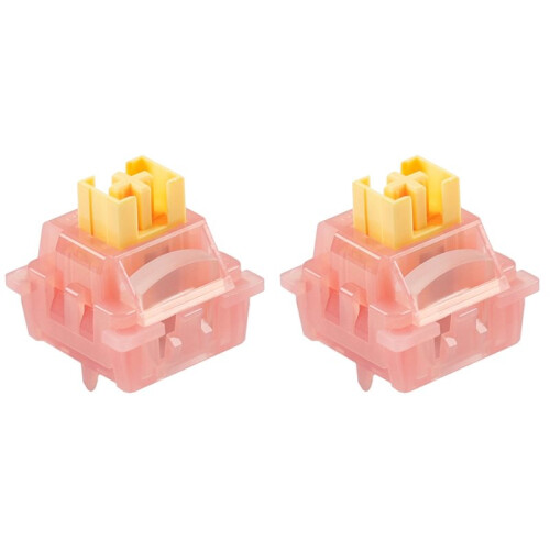60x Peach Silent Magnetic  2pin Linear Pre-Lubed for  for  Hall Effect for  Keyboard Gaming 1