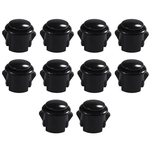 30 Pcs Arcade Buttons 30Mm Responsive Arcade Buttons for Gaming Enthusiasts Black 2