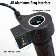 5X Motorcycle 3-Speed Electric Bike Scooter Speed Control Throttle Twist Grip Handlebar Accelerator