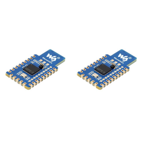 2X Waveshare RP2350-One Onboard PCB Type-A Plug 4MB Flash MCU Board for Raspberry Pi RP2350A Dual-Core Dual-Architecture