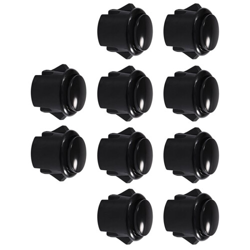 30 Pcs Arcade Buttons 30Mm Responsive Arcade Buttons for Gaming Enthusiasts Black 2