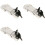 3X Motorcycle Trunk Lock Hinge with Detachable Stainless Steel Buckle 1