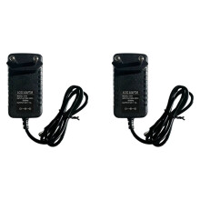 2X Universal 12V 1A Power Adapter - Compact, Durable, LED Indicator, for Digital Devices and Home Appliances EU Plug