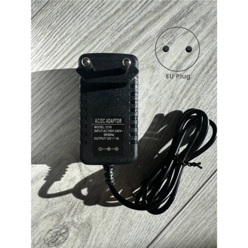 6X Universal 12V 1A Power Adapter - Compact, Durable, LED Indicator, Ideal for Digital Devices EU Plug 2