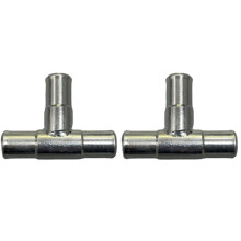 2X Car Heater Tee Hose Universal Heater Hose Tee Connector for Car Radiator