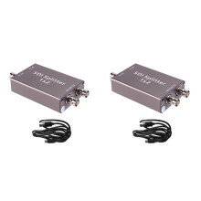 2X SDI Splitter 3G-SDI /HD-SDI 1 Single Input 2 Out SDI Out Splitter 1x2 Full HD 1080P Supports SDI Loop Out