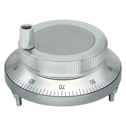 2X 5V CNC Electronic Handwheel, 6 Terminal 100PPR Manual Pulse Generator Hand Wheel Rotary Knob Encoder with Handle 60mm 1