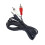 2pcs 3.5mm to RCA Audio Cable 1.5m 3.5mm to Dual RCA Audio Cable Computer Cable Headphone Cable 3