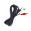 2pcs 3.5mm to RCA Audio Cable 1.5m 3.5mm to Dual RCA Audio Cable Computer Cable Headphone Cable 4