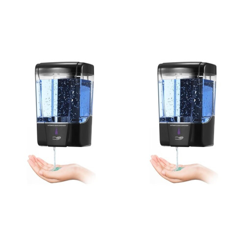 2X Automatic Soap Dispenser Touchless,600ml/20oz Commercial Hand Soap Dispenser,Wall Mount Dispenser