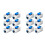 12PCS for  CAT7 RJ45 Connector Expansion Coupler Ethernet LAN Network Ethernet Cable Extender 2