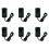 6X Universal 12V 1A Power Adapter - Compact, Durable, LED Indicator, Ideal for Digital Devices EU Plug 1