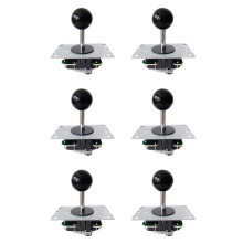 6X Arcade Joystick Controller Joystick Joystick with Circuit Board 5P Pin Without Light Joystick Game Console Handle I