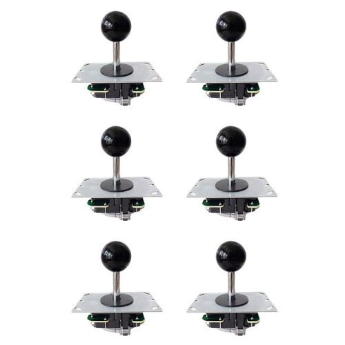 6X Arcade Joystick Controller Joystick Joystick with Circuit Board 5P Pin Without Light Joystick Game Console Handle I