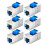 12PCS for  CAT7 RJ45 Connector Expansion Coupler Ethernet LAN Network Ethernet Cable Extender 3