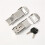 3X Motorcycle Trunk Lock Hinge with Detachable Stainless Steel Buckle 5