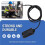 2X Digital Temperature and Humidity Sensor Module Temperature and Humidity Probe Sensor with Wire and Case 8