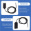 2X Digital Temperature and Humidity Sensor Module Temperature and Humidity Probe Sensor with Wire and Case 9