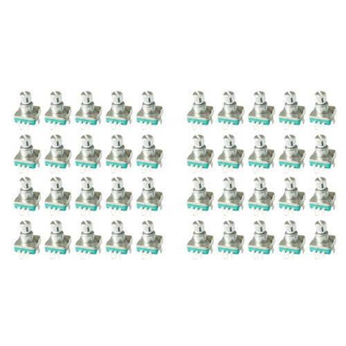 40x 360 Degree Rotary Encoder EC11 with Push Button 5Pin 20 Positions 20 Pulse Code  Handle 20MM 1
