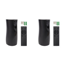 2X Automatic Air Freshener Spraying Dispenser, Wall/Standing Aerosol Spraying Dispenser with Remote Control Black