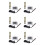 6X 5 Digit Electronic Digital Display Counter Proximity Industrial Magnetic Sensor  Punch Counter A 1