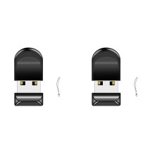 2X  USB Flash Drives Pretos À Prova D'Água Pen Drive de Alta Velocidade 32GB Memory Stick Portátil Armazenamento de Memórias USB para PC