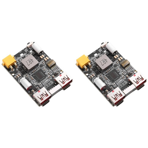 2X DC5-20V 2-7S 100W Charging Module FastCharging Mobile Power Motherboard Support Lithium Battery,A