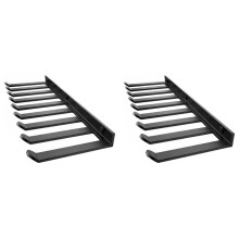 2X Estante de Almacenamiento para Equipos de Gimnasio en Casa, Montado en la Pared, para Bandas de Resistencia.