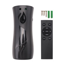 2X Automatic Air Freshener Spraying Dispenser, Wall/Standing Aerosol Spraying Dispenser with Remote Control Black