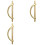 6Pcs Gold Cabinet Pulls Drawer Pulls Half Moon Shape Cabinet Pulls Drawer Dresser Handles Kitchen Cupboard Handles A 1