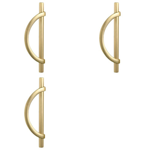 6Pcs Gold Cabinet Pulls Drawer Pulls Half Moon Shape Cabinet Pulls Drawer Dresser Handles Kitchen Cupboard Handles A