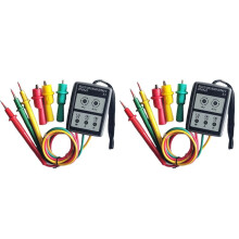 2X Phase Detector Three Phase Alternating Current Phase Meter Phase-Sequence Tester Digital Phase-Order Indicator SP8030