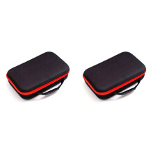 2X Waterproof Tool Bag Shockproof Tool Box Electric Drill Carry Case Tool Bag for Electrician Hardware Red 33x22.5x9cm