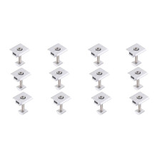 Solar Panel Bracket Centre Clamp Kit, 12 Pieces Aluminium Alloy Photovoltaic Solar Panel Centre Clamps 30mm