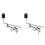 2X Braçadeira de Montagem para Bateria, Braço de Prato de 23 cm (9,1 Polegadas) com Suporte de Fixação, Clipe de Extensão para Bateria 1