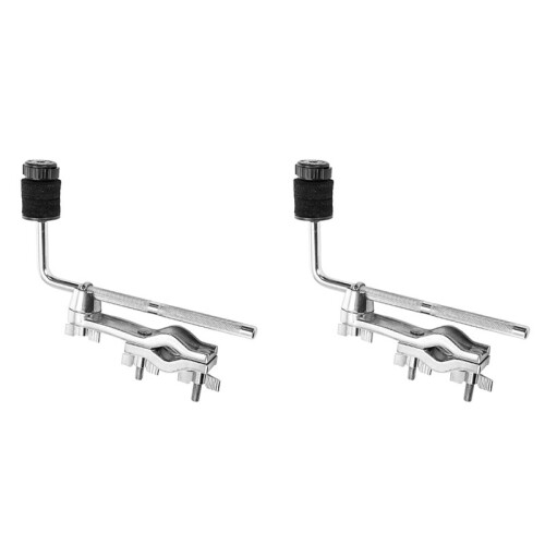 2X Braçadeira de Montagem para Bateria, Braço de Prato de 23 cm (9,1 Polegadas) com Suporte de Fixação, Clipe de Extensão para Bateria