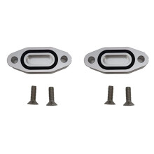 2X LS Billet Oil Cooler Block Off Plate Oil Pan for Gen III IV Series Engines LS3 LSX LS1 LS2 L9H LQ4 LQ9 L92