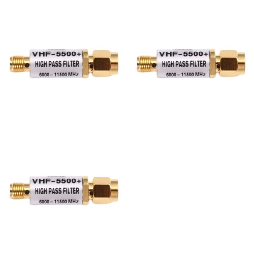 3X High Pass Filter VHF-5500+ 6000-11500MHz  Circuits