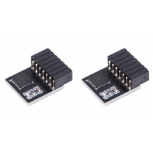 2X 14pin TPM 2.0 Module TPM SPI Module 14Pin SPI TPM 2.0 Encryption Security Module Remote Card for Motherboard