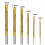 12PCS Titanium Coated Drill Bit Spiral Jagged Saw Drill Bit Composite Drill Bit Twist Drill Bit 7