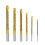 12PCS Titanium Coated Drill Bit Spiral Jagged Saw Drill Bit Composite Drill Bit Twist Drill Bit 2