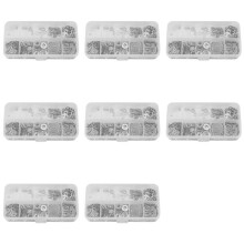 4800Pcs M1.6 M2 M2.5 M3 M3.5 M4 M5 M6 M8 M10 Stainless Steel Flat Washer Plain Washer Gaskets Assortment Kit