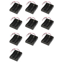10X Series 3.7V Flat Tip Battery Holder Case for 3 X 18650 Batteries